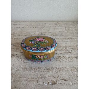 Halcyon Days Enamels Oval Pill Box